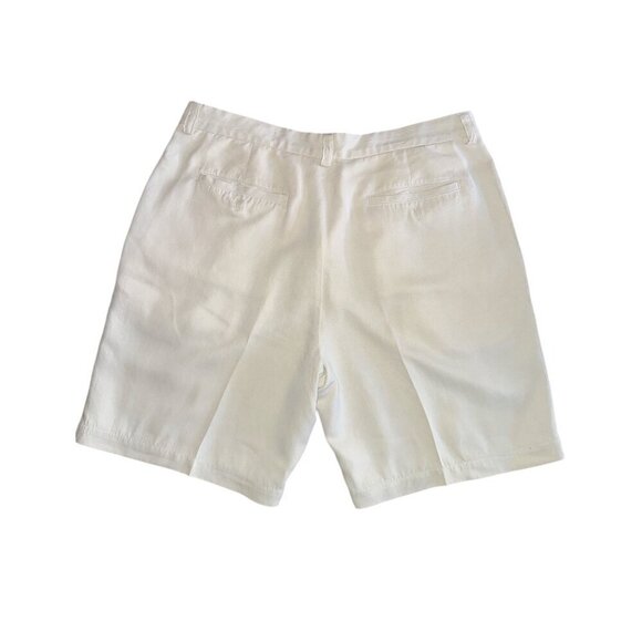 Tommy Bahama 8 inch Mens Pleated Dress Shorts 100% Silk Size 35 - Picture 3 of 7